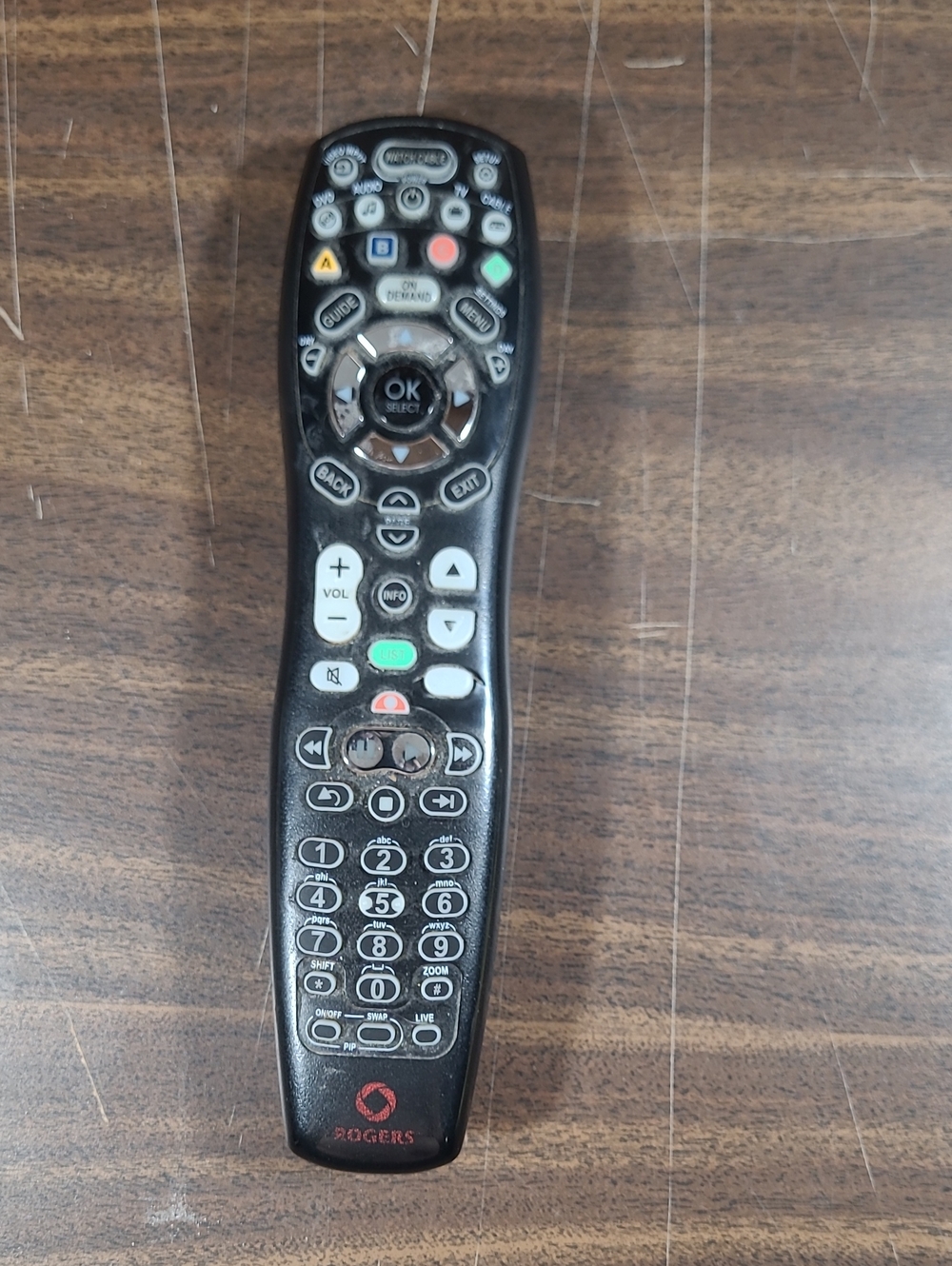 Rogers Black Universal TV Remote